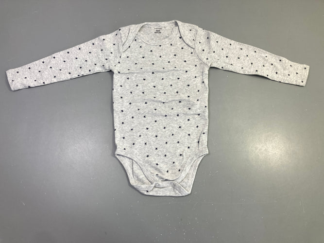Body m.l gris étoiles marine, moins cher chez Petit Kiwi