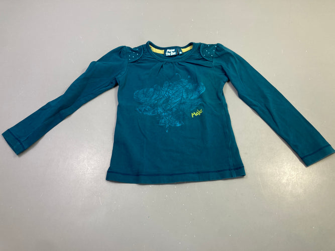 T-shirt m.l bleu canard Maya, moins cher chez Petit Kiwi