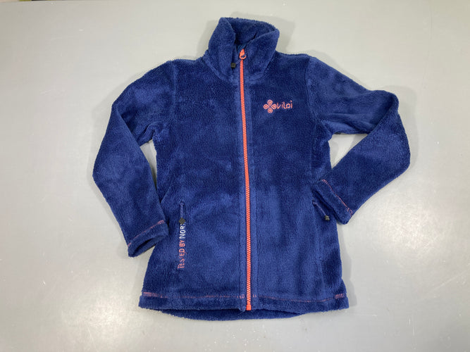 Sweat zippé velours bleu Kilpi, moins cher chez Petit Kiwi