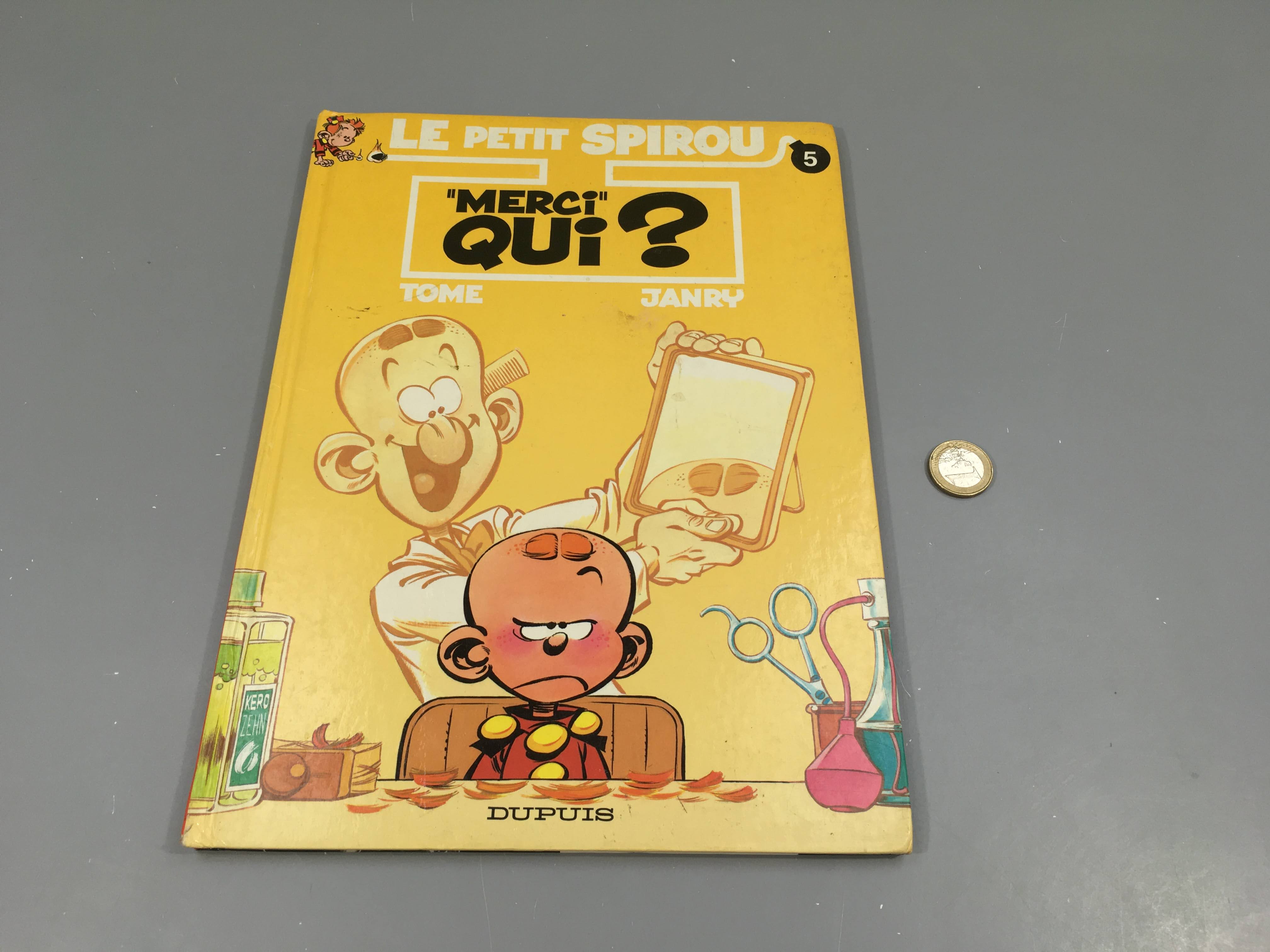Merci qui? Le petit Spirou, 5 Coin un peu abimé