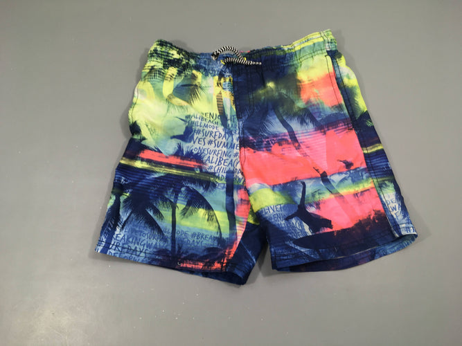 Maillot short surfeur bleu-vert coril, moins cher chez Petit Kiwi