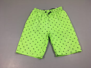 Maillot short vert palmiers