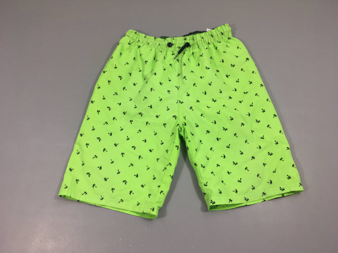 Maillot short vert palmiers, moins cher chez Petit Kiwi