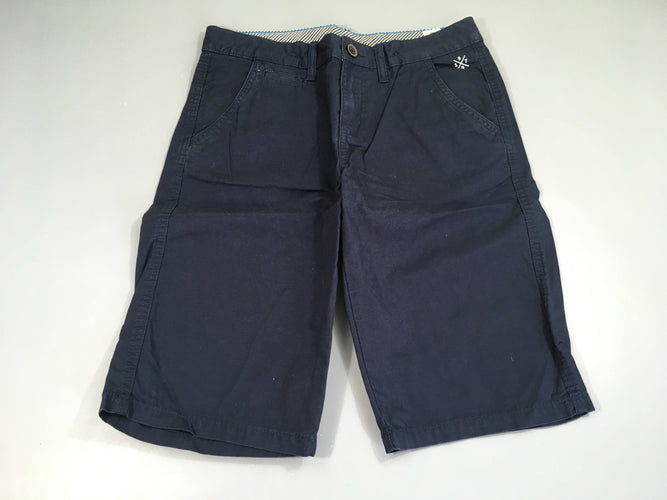 Bermuda chino bleu foncé, moins cher chez Petit Kiwi