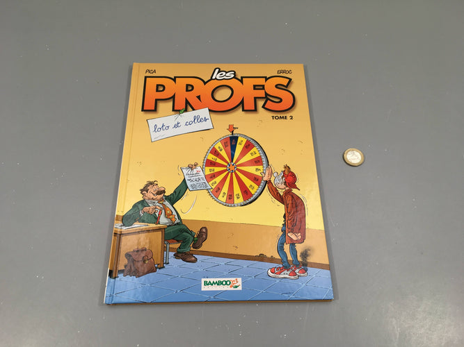 Les profs, loto et colles, 2 Couverture abimée arrière, moins cher chez Petit Kiwi