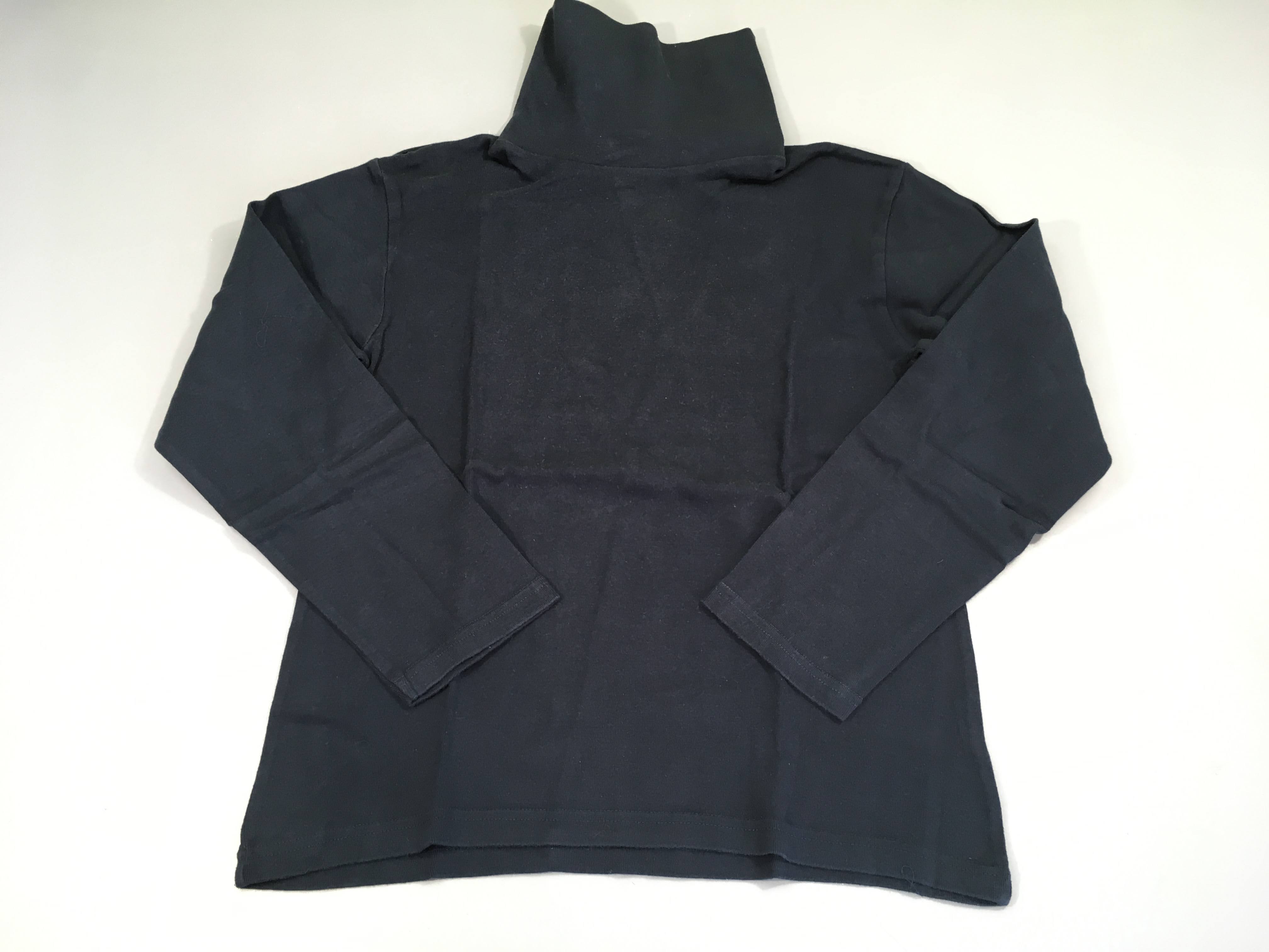 T-shirt m.l col roulé bleu marine