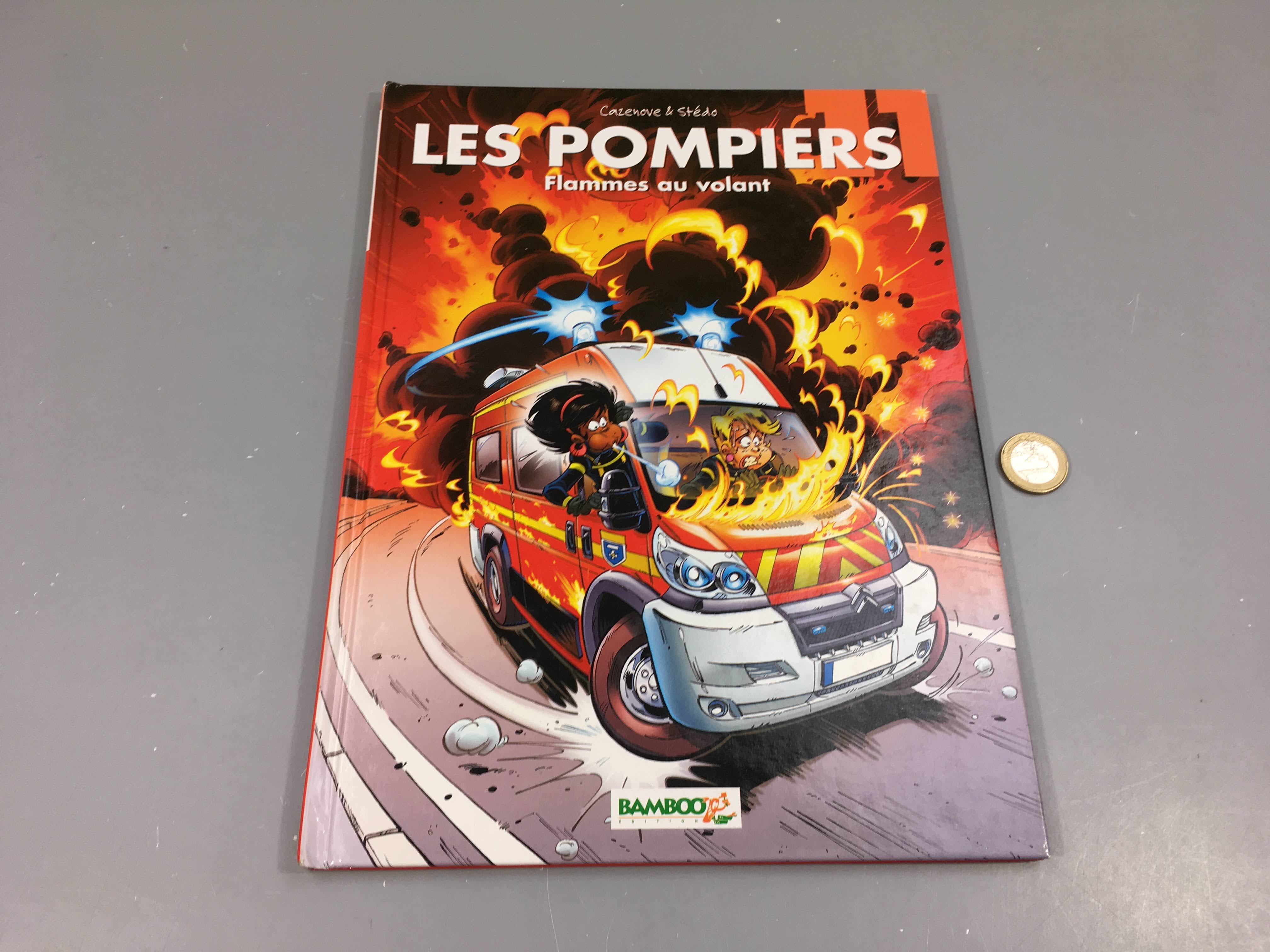Les pompiers, flamme au volant