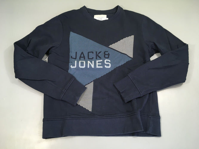 Sweat à capuche bleu foncé Jack&Jones, moins cher chez Petit Kiwi