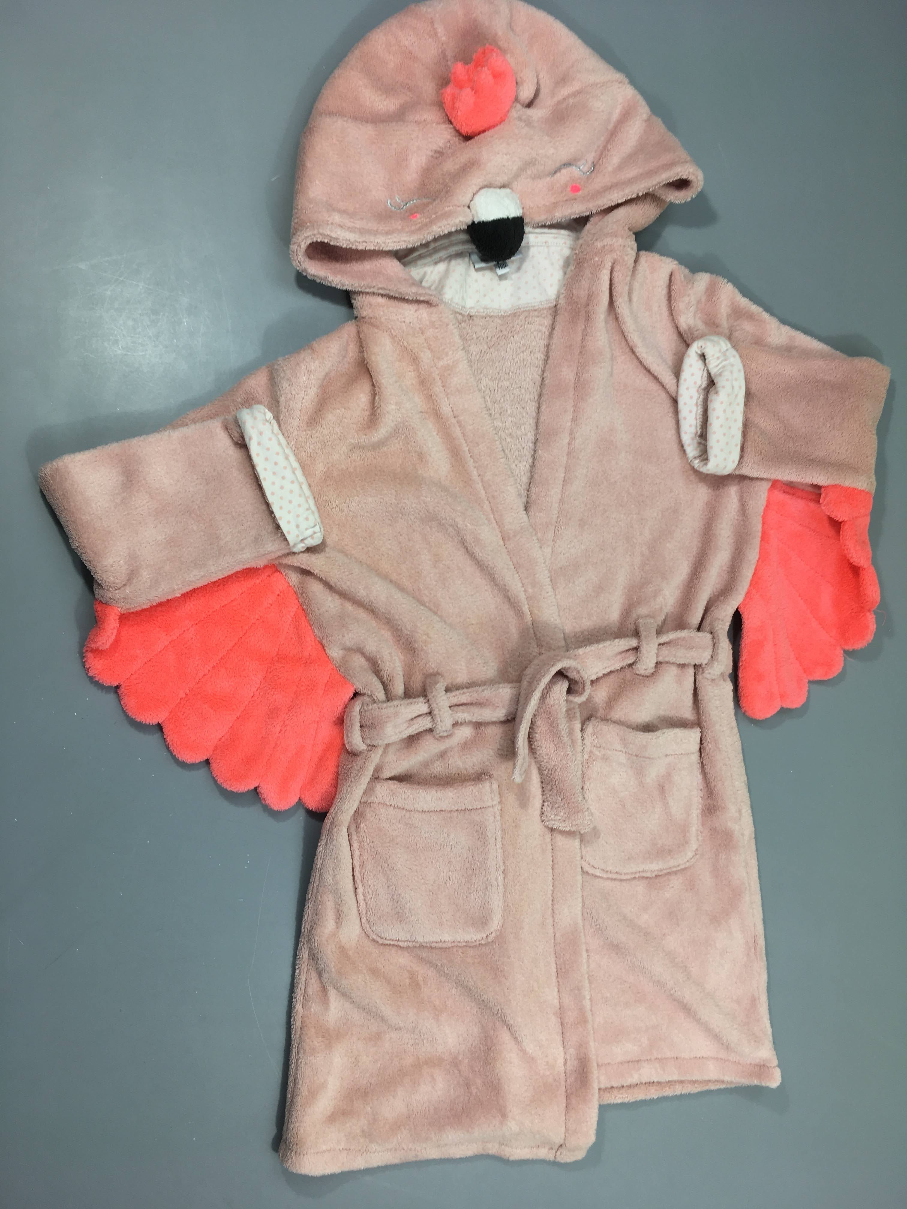 Peignoir velours rose flament rose?