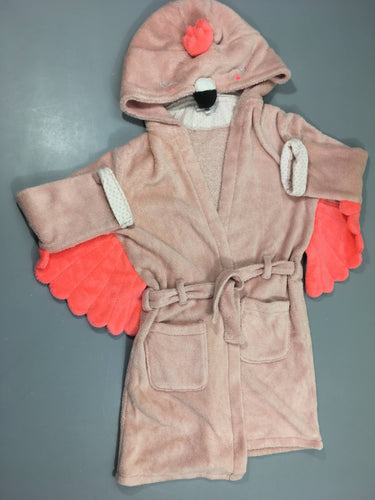 Peignoir velours rose flament rose?, moins cher chez Petit Kiwi