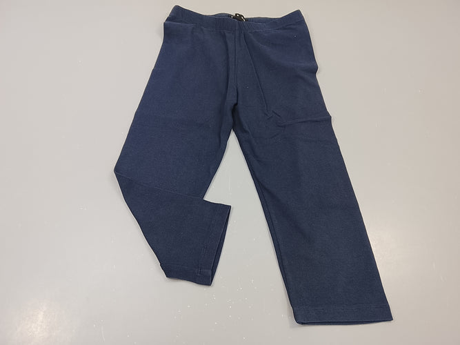 Legging 3/4 bleu marine, moins cher chez Petit Kiwi