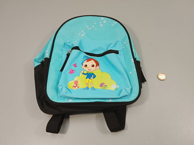 Sac à dos bleu, Pinocchio., moins cher chez Petit Kiwi