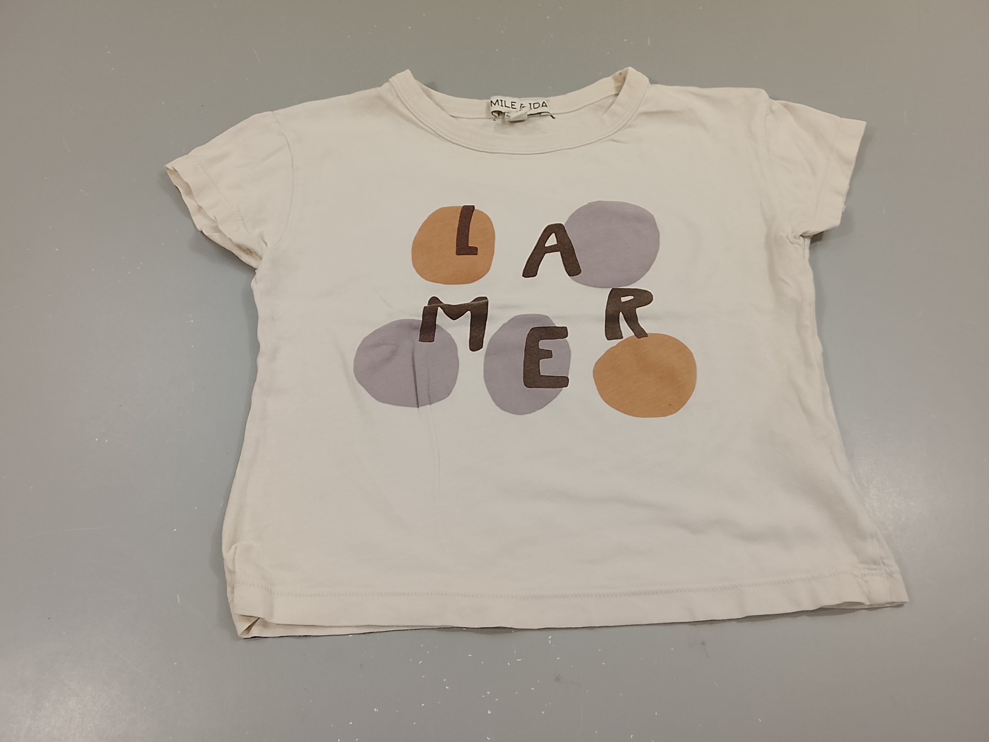 T-shirt m.c beige clair 