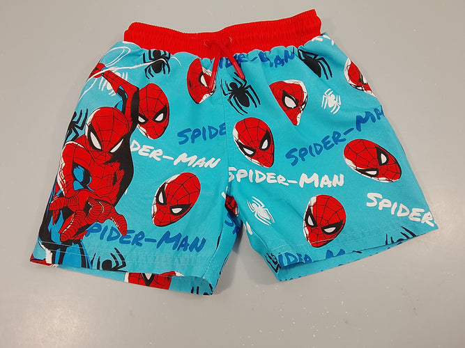 Maillot short bleu, rouge  Spider-Man, moins cher chez Petit Kiwi