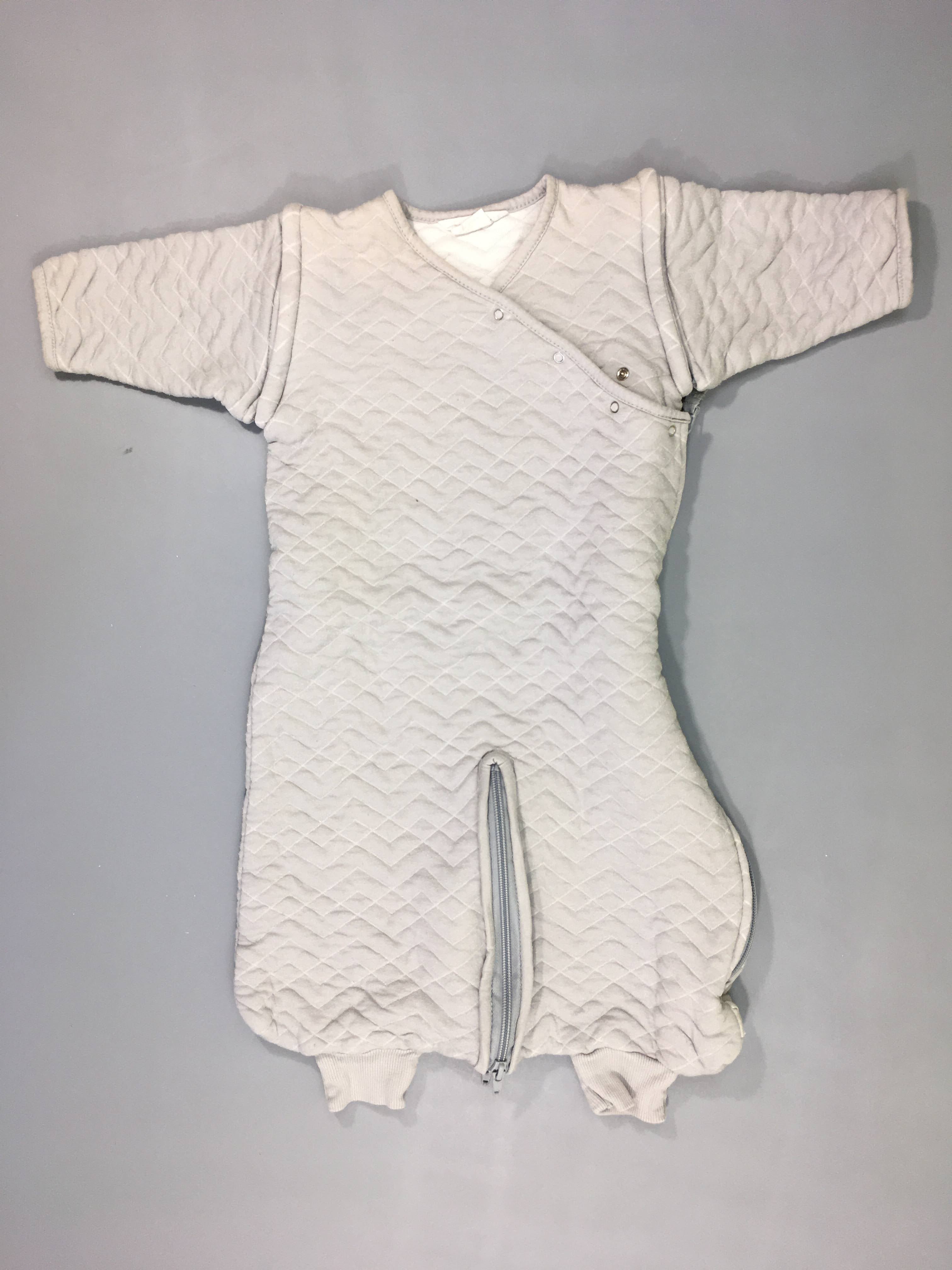 Sac de couchage m.l amovibles jersey ouatiné gris texturé TOG 1.5, 3-9m, bouloché