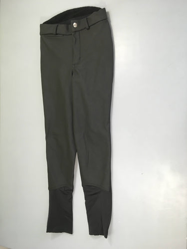 Pantalon d'équitation noir simili Fouganza, moins cher chez Petit Kiwi