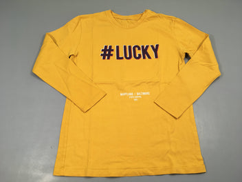 T-shirt m.l jaune #Lucky (taille estimée)