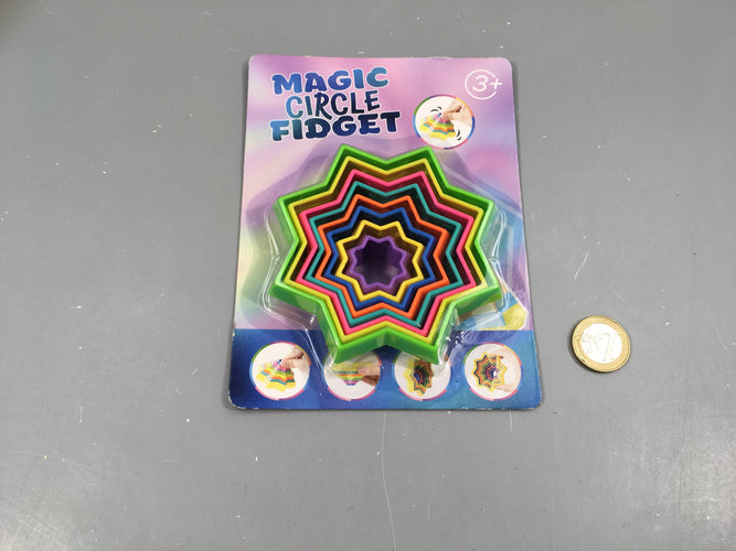 Neuf-Magic circle fidget, mauve/jaune... +3a, moins cher chez Petit Kiwi