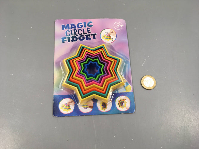 Neuf-Magic circle fidget, bleu/vert... +3a, moins cher chez Petit Kiwi