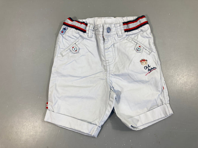 Bermuda bleu clair ours, moins cher chez Petit Kiwi