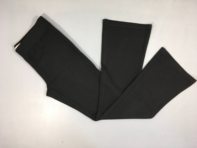 Pantalon/legging molleton léger noir boot cut, moins cher chez Petit Kiwi