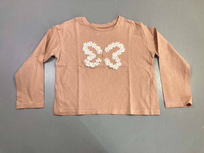 T-shirt m.l rose pâle papillon fleurs tulle, moins cher chez Petit Kiwi