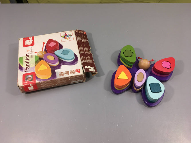 Papillon des formes, +18m Complet, moins cher chez Petit Kiwi