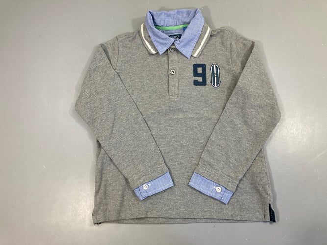 Polo ml gris 9 skate, moins cher chez Petit Kiwi