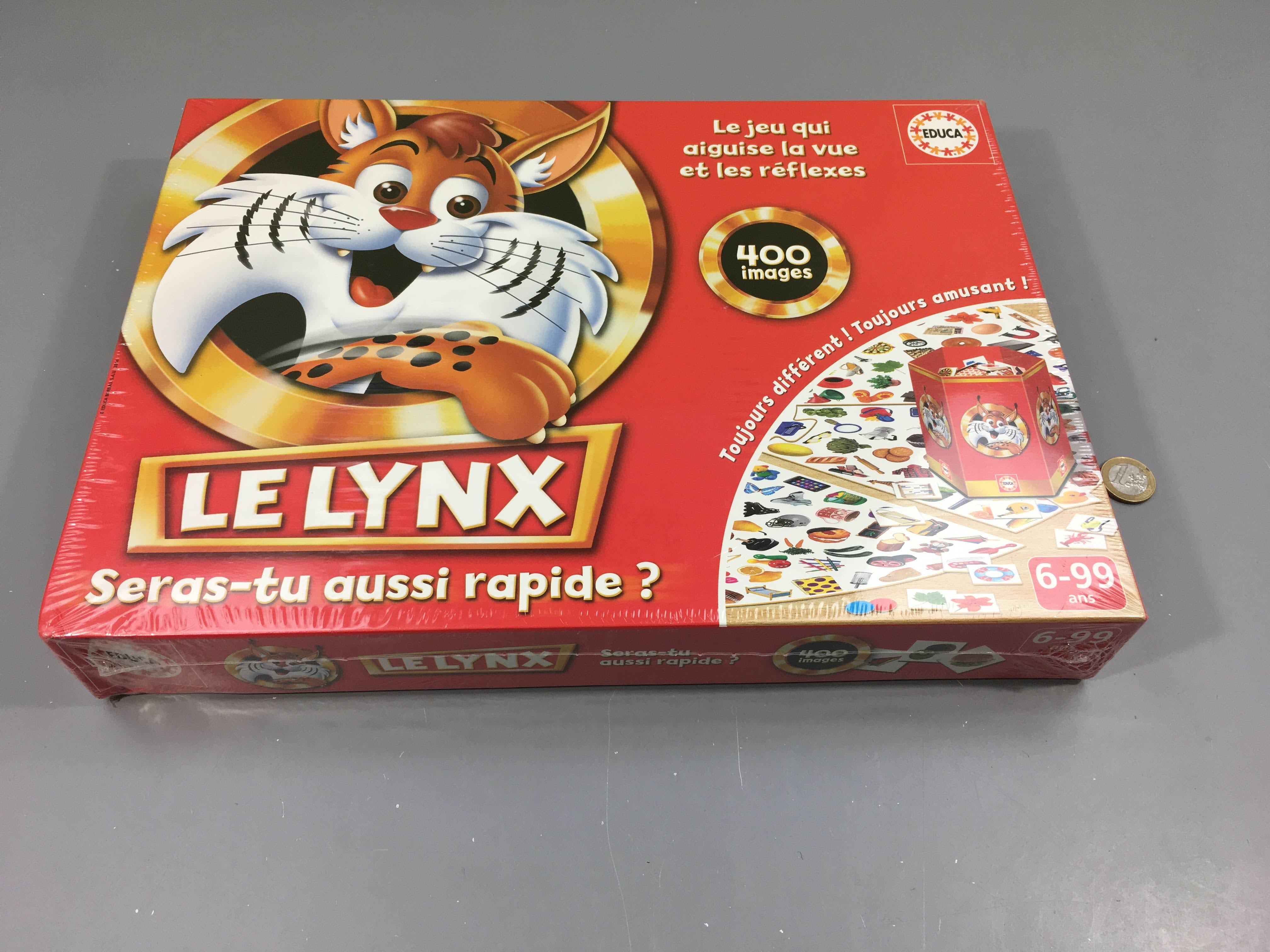 Neuf-Sous blister- Le Lynx 400 images + 6a Educa