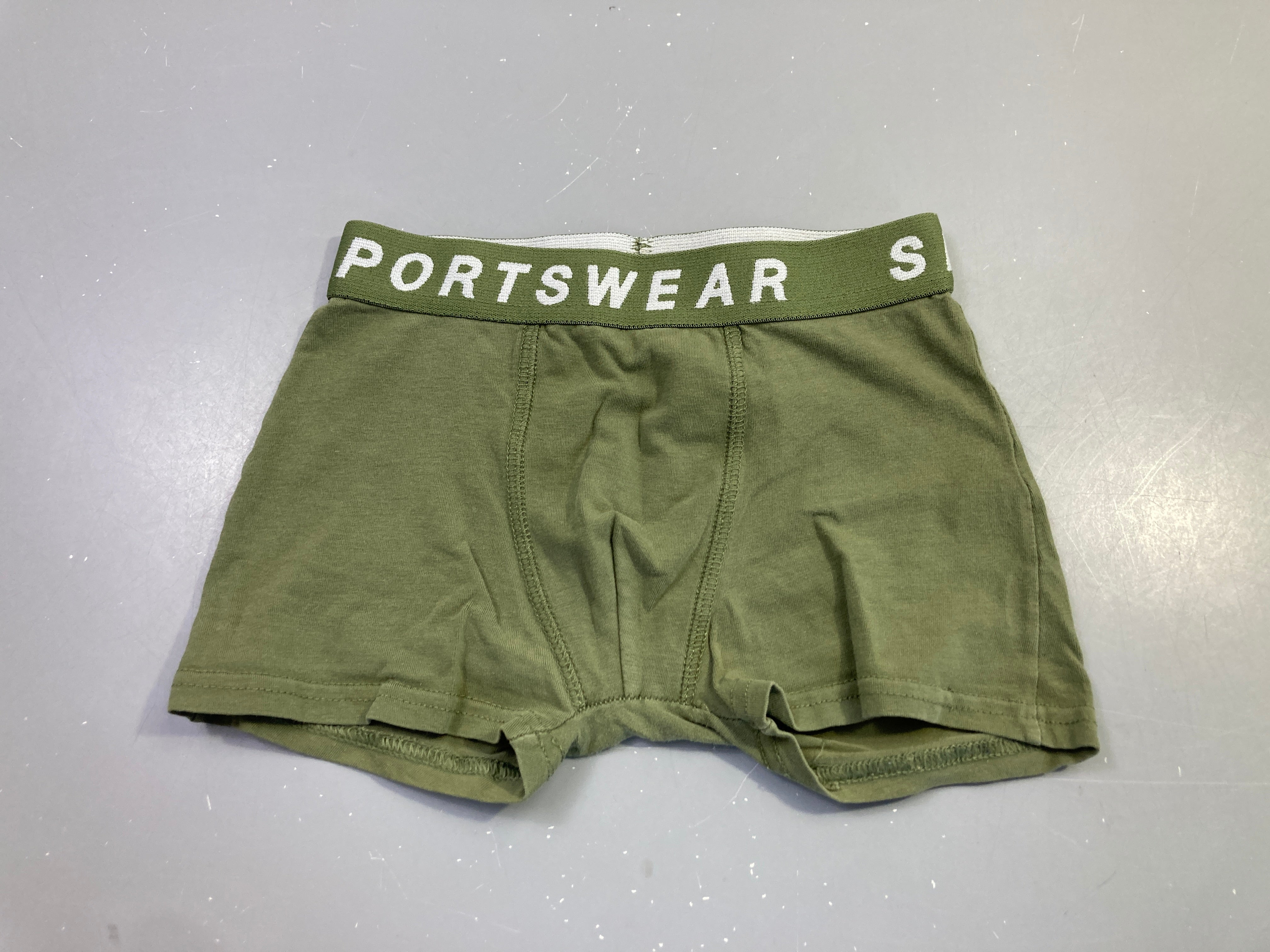 Boxer vert kaki uni