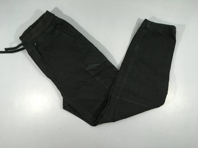 Pantalon cargo noir, moins cher chez Petit Kiwi