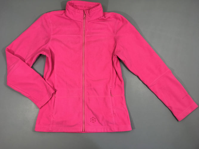 Polar zippé rose col camionneur, moins cher chez Petit Kiwi