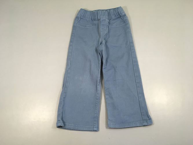 Pantalon bleu évasé, moins cher chez Petit Kiwi