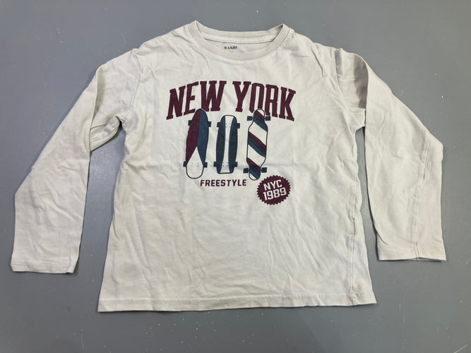 T-shirt m.l beige New York skate, moins cher chez Petit Kiwi