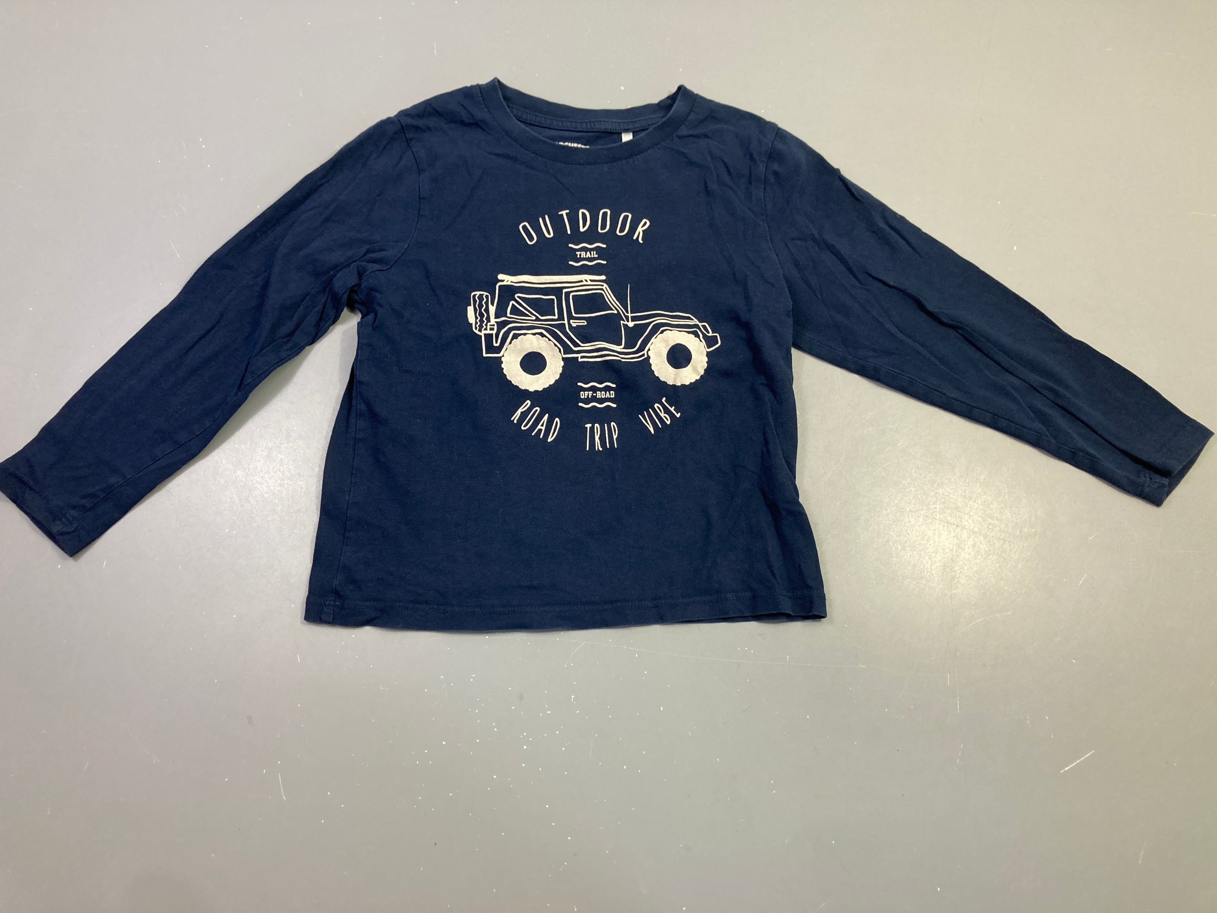 T-shirt m.l bleu marine jeep road trip