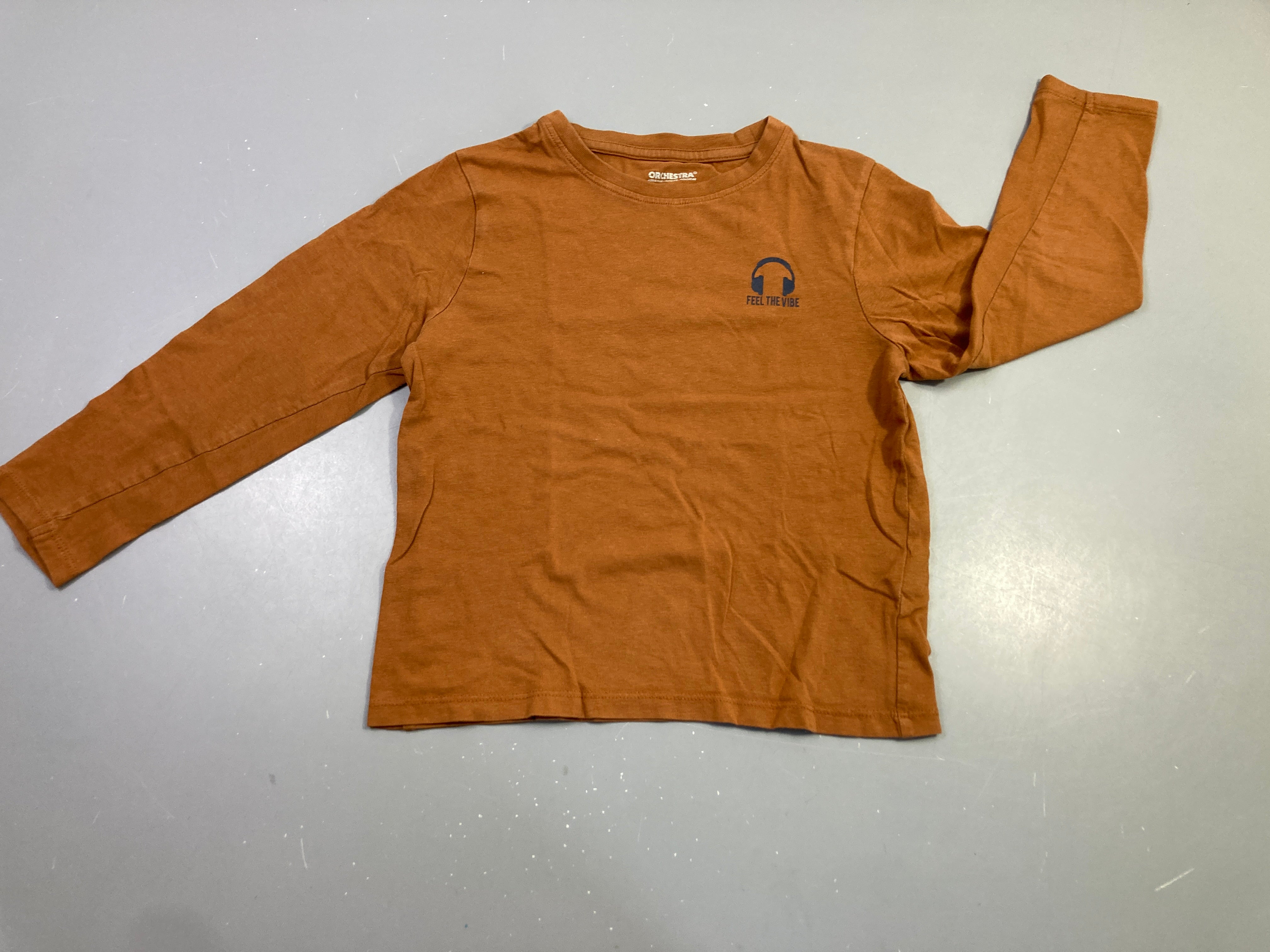 T-shirt m.l marron feel the vibe