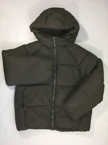 Doudoune zippée noire à capuche, moins cher chez Petit Kiwi