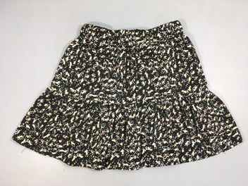 Jupe jersey noire motifs léopard indian blue jeans