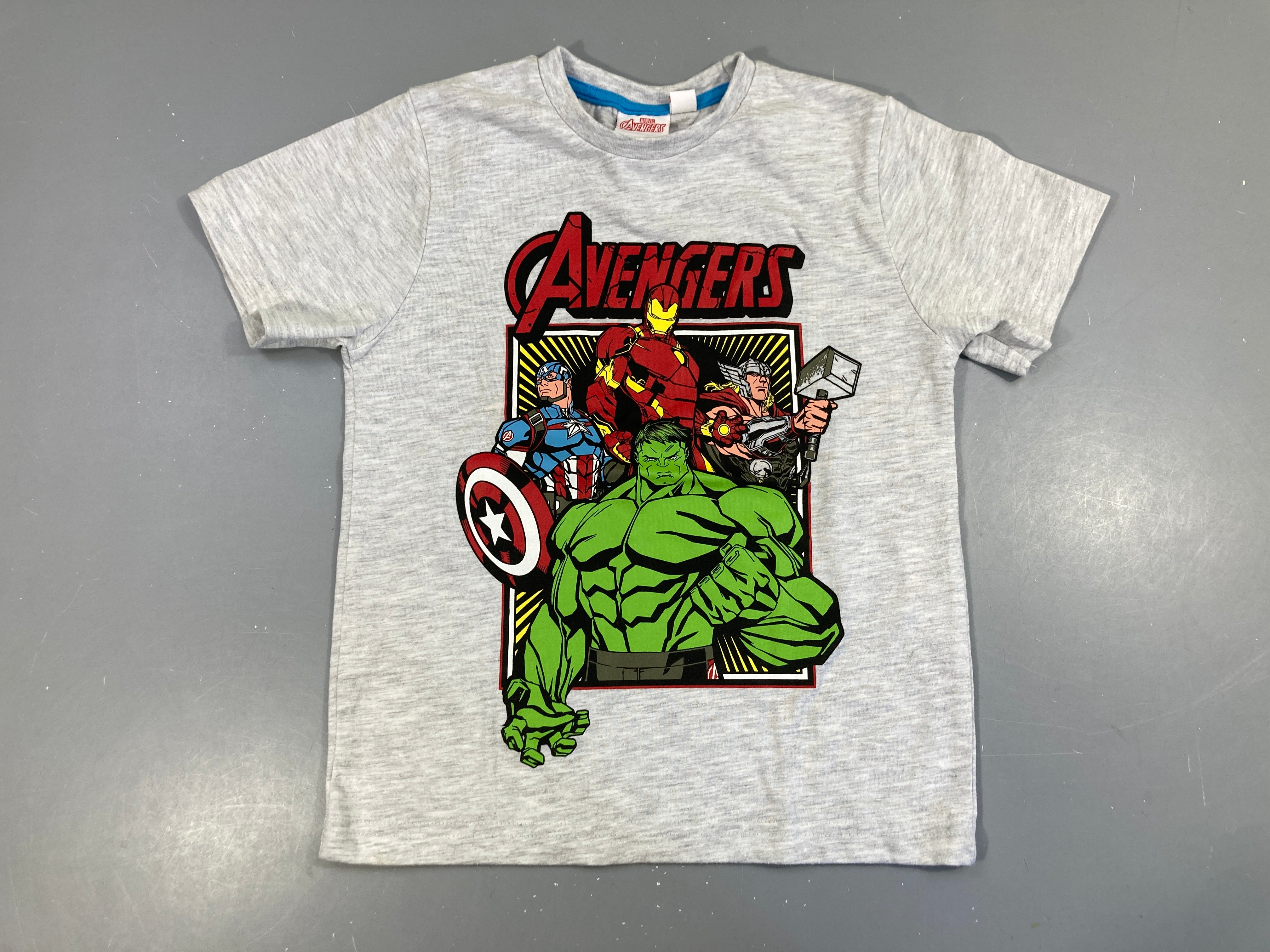 T-shirt m.c gris chiné Avengers