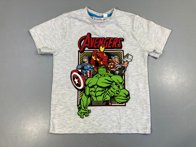 T-shirt m.c gris chiné Avengers, moins cher chez Petit Kiwi