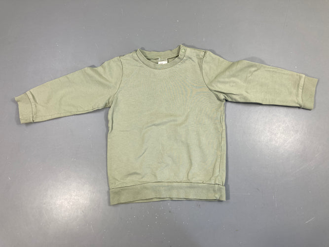 Sweat vert d'eau, moins cher chez Petit Kiwi