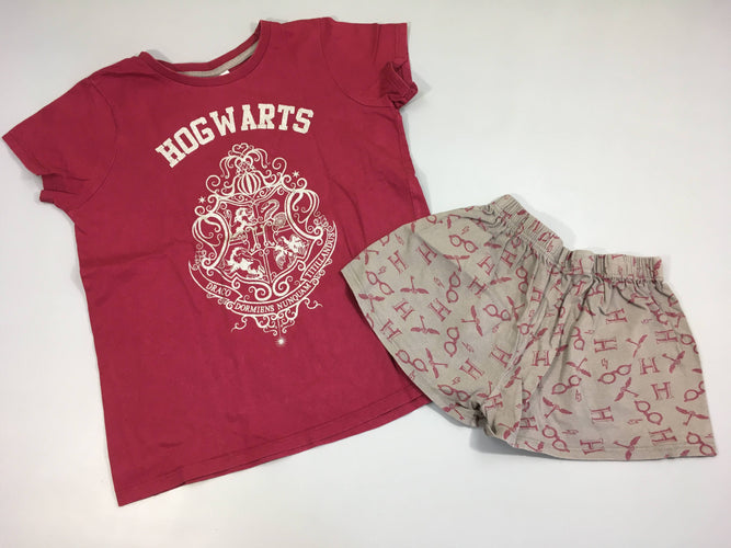 Pyjashort 2pcs jersey bordeaux Hogwarts Harr.y Potter, moins cher chez Petit Kiwi