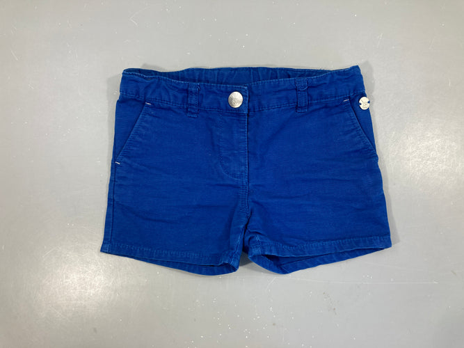 Short bleu texturé Maya, moins cher chez Petit Kiwi