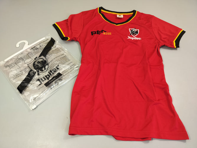 Maillot de foot rouge  . Red inside. Jupiler, moins cher chez Petit Kiwi