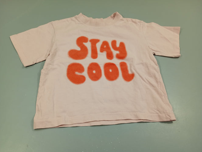 T-shirt m.c rose clair "stay cool", moins cher chez Petit Kiwi