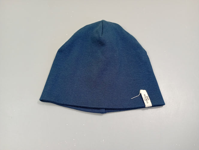 Bonnet bleu marine texturé, moins cher chez Petit Kiwi
