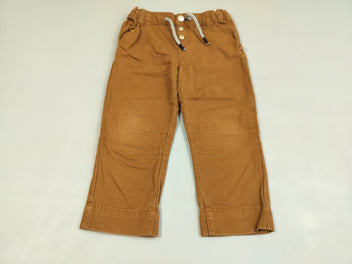 Pantalon texturé brun