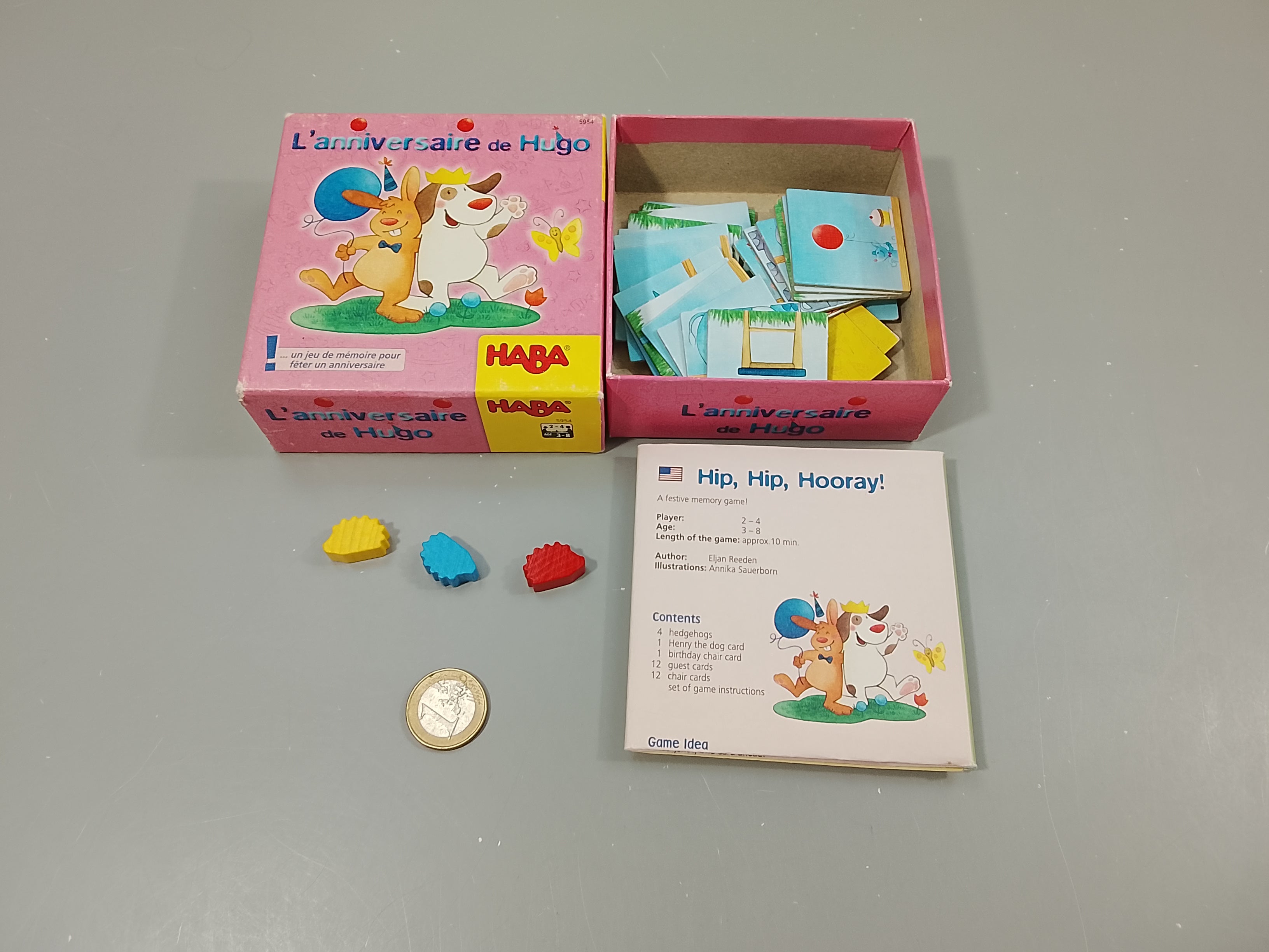L'anniversaire de Hugo. Jusqu'à 3 joueurs car manque 1 pion hérisson. 3-8 a