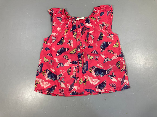 Robe s.m rose papillons, moins cher chez Petit Kiwi