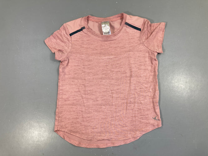 T-shirt m.c de sport rose clair flammé, moins cher chez Petit Kiwi